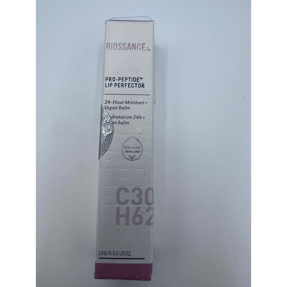 Biossance Pro-Peptide Lip Perfector Vegan Plumping Balm Squalane 0.53oz New